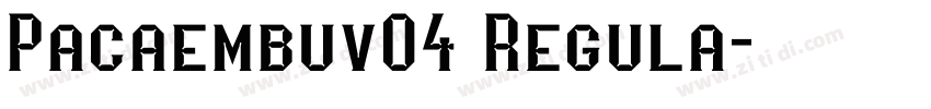 Pacaembuv04 Regula字体转换